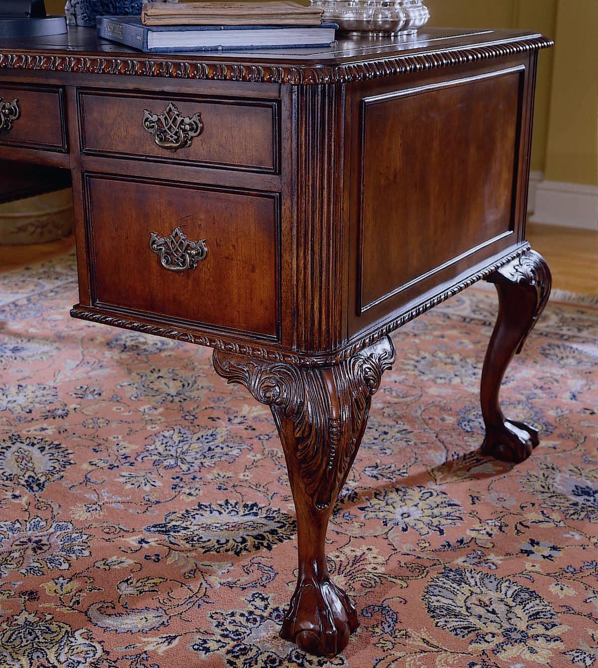 Hooker Furniture 434 Ball and Claw Writing Desk AHFA Table Desk